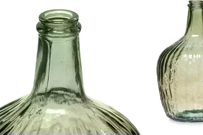Obrázek produktu pro Pruhovaná dekorace na láhve 17 x 29 x 17 cm zelená (4 kusy)