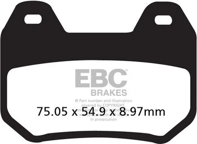 Obrázok produktu pre Brzdové doštičky EBC FA304V V-PAD (pre 1 kotúč)