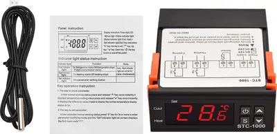 Obrázok produktu pre STC-1000 Digitálny regulátor teploty - DC 24V, termostat pre chladničku, vykurovanie/chladenie, alarm, oneskorenie, korekcia