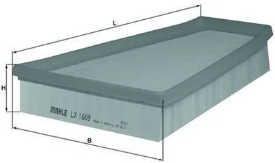 Produktbild von Luftfilter MAHLE LX 1609 für RENAULT CLIO II (BB0/1/2, CB0/1/2) Filtereinsatz
