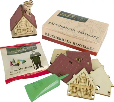 Produktbild von Räucherhaus Bastelset im Thekendisplay Geschenkset inkl. 1 Räucherhaus und 5 Räucherkerzen  NEU