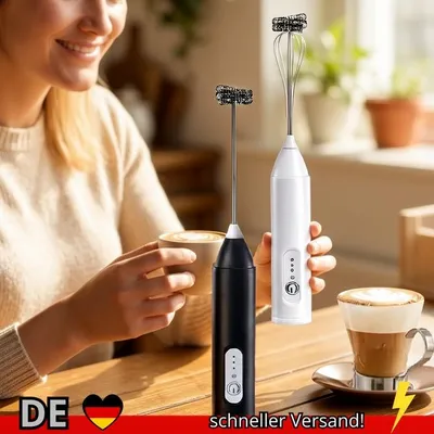 Produktbild von Kabelloser Elektrischer Milchaufschäumer USB-Aufladung 3 Geschwindigkeiten