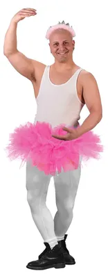 Produktbild von Tutu Pink für Männerballett, Karneval, Gummibund bis 105 cm, Länge 38 cm