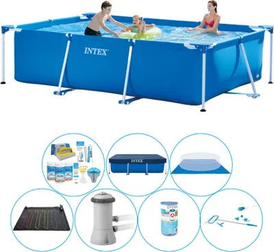 Zdjęcie produktu dla Intex Basen stelażowy Rechteckig 300x200x75 cm - Zestaw basenowy