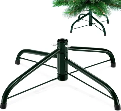Produktbild von Zusammenklappbarer Weihnachtsbaumständer aus Metall – 40 cm – Ersatz – grün