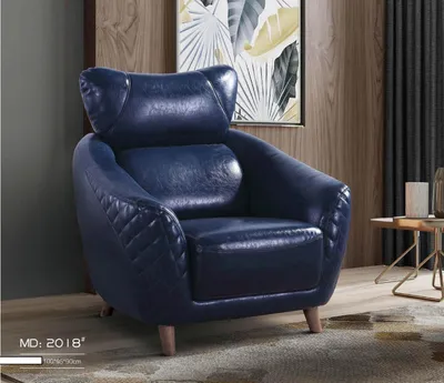Immagine prodotto di Poltrona di design in pelle Divano TV 1 posto Divano Relax Lounge Club Tappezzeria
