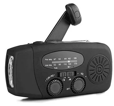 Productafbeelding van Zonne-energie Zwengelradio met USB Oplaadfunctie