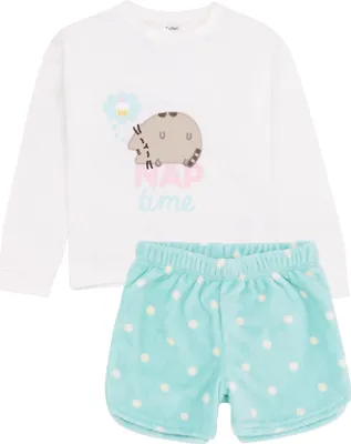 Produktbild von Pusheen - Schlafanzug für Mädchen NS7030 (140) (Weiß/Blau)
