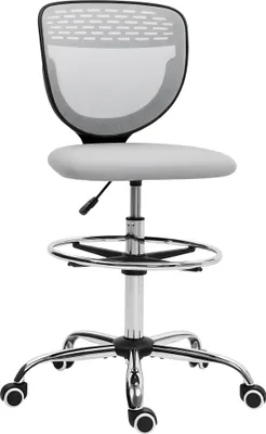 Obrázek produktu pro Kancelářská židle Vinsetto – ergonomická židle s nastavitelnou podnožkou