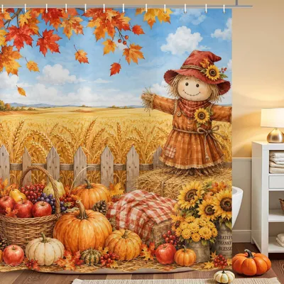 Productafbeelding van Waterdichte Douchegordijn met Herfstthema 180 x 200 cm