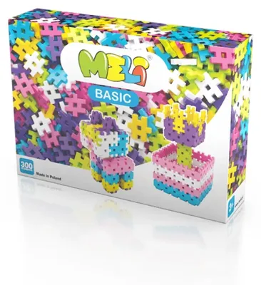 Produktbild von Meli Basic Pink Bauset – 300 farbenfrohe Konstruktionsbausteine für Mädchen