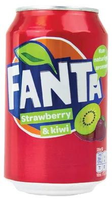 Immagine prodotto di Fanta gusto fragola e kiwi rinfrescante e frizzante 330ml