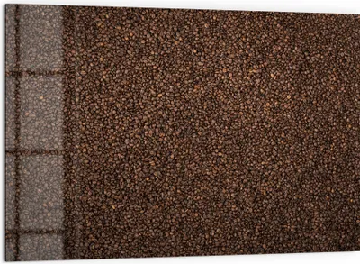 Produktbild von DEQORI Küchenrückwand Glas 60x40 cm 'Kaffeebohnenmeer' Spritzschutz Bad Rückwand Küche