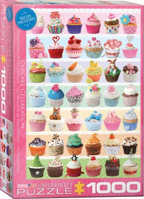 Immagine prodotto di Eurographics Puzzle Cupcakefest, Törtchen, Gebäck, 1000 Teile, 68 x 48 cm, 6000-0586
