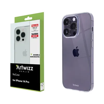 Produktbild von ARTWIZZ NoCase für iPhone 14 Pro - Ultra dünne, elastische Schutzhülle aus TPU, Transparent