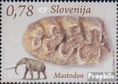 Produktbild von Briefmarken Slowenien 2018 Mi 1297 (kompl.Ausg.) postfrisch Säugetierfossilien