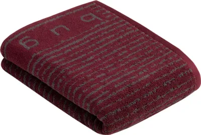 Produktbild von Bugatti Duschtuch Tiago Farbe burgundy Größe 67x140cm