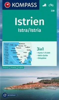 Produktbild von KOMPASS Wanderkarte 238 Istrien, Istra, Istria 1:75.000