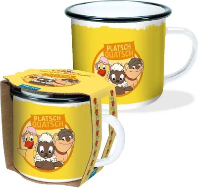 Produktbild von Trötsch Unser Sandmännchen Emaille-Becher Platschquatsch