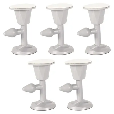 Produktbild von 5 Stück Silikontürstopper - Grau