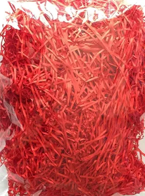 Produktbild von Papierwolle, Papiergras, Ostergras, Dekogras aus Papier. 100g. Rot