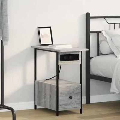 Produktbild von vidaXL Nachttisch Sonoma-Grau 60 x 30 x 61 cm Holzwerkstoff