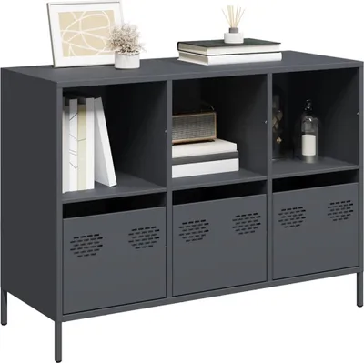 Zdjęcie produktu dla vidaXL Kredens antracyt 101,5x39x73,5 cm Stal walcowana na zimno