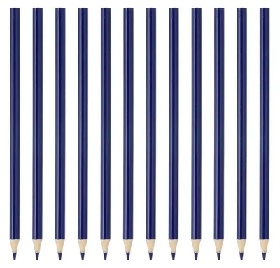 Productafbeelding van Set van 12 blauwe houtskoolpotloden voor olieverf