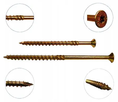 Produktbild von Prien Holzschrauben Torx gelb verzinkt 4x50mm 200 Stück