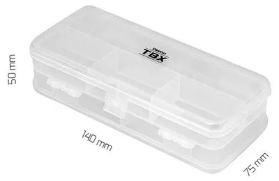 Image de DELPHIN TBX Duo 140-6P, boîte à leurres, 14 x 7,5 x 5 cm, transparente, 101000504
