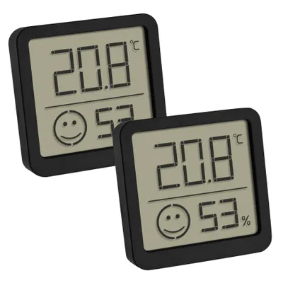 Produktbild von TFA-Dostmann 30.5053.01.02 Raumthermometer Elektronische Wetterstation Indoor Schwarz