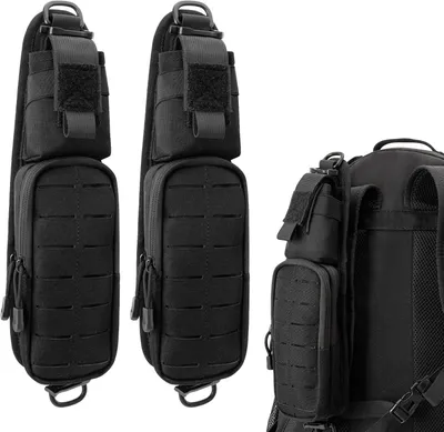 Produktbild von Taktische Molle Zubehörtasche, 3 Hauptfächer, für Outdoor, schwarz
