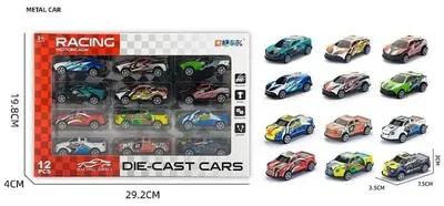 Produktbild von Set mit 12 Metallautos – ADAR
