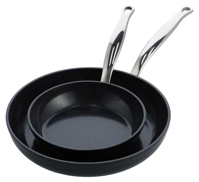 Produktbild von GreenPan Barcelona Pro, Rund, Allzweckpfanne, Schwarz, Keramik, 220 °C, Aluminium