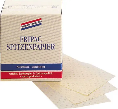 Produktbild von Fripac Spitzenpapier 500er braun endpaper, 75x 55mm, 500pc.,brown