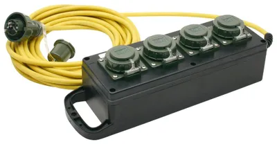 Produktbild von Mennekes Vierfach-Steckdosenleiste 230 V, 16 A 7101547 (Vollgummiverteiler)