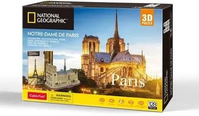 Produktbild von CUBICFUN - 3D Puzzle Notre-Dame de Paris 128 Teile
