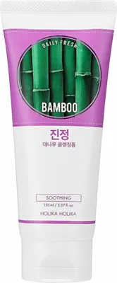 Obrázek produktu pro Holika Holika 20018021, Čisticí pěna, Ženy, Smíšená pleť, Mastná pleť, Problematická pleť, Čisticí, Zklidňující, Bamboo, Tuba