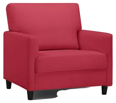 Obrázek produktu pro Relaxační křeslo, moderní design, pohodlné pěnové čalounění, červená barva, jedno sedadlo
