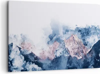 Produktbild von Bild auf Leinwand - Leinwandbild - Abstraktion modern - 100x70cm - Wand Bild - Wanddeko - Leinwanddruck - Bilder - Kunstdruck - Wanddekoration - Leinwand bilder - Wandkunst - AA100x70-3886