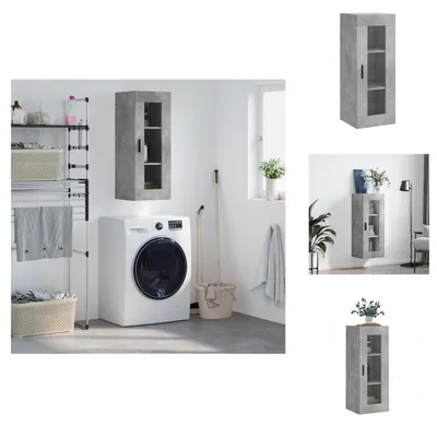 Produktbild von vidaXL Wandschrank Betongrau 34,5x34x90 cm -  Sideboards