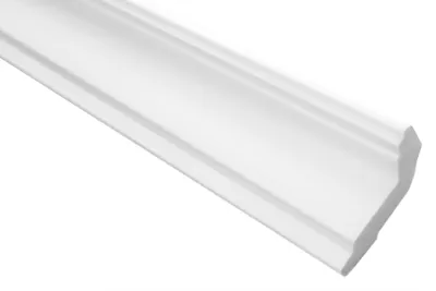 Produktbild von Marbet Deckenleisten aus Styropor XPS - Hochwertige Stuckleisten leicht & robust im modernen Design - (40 Meter Sparpaket E-32 - 28x51mm) Winkelleiste