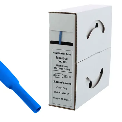 Produktbild von 10m Schrumpfschlauch 2,4mm>1,2mm blau