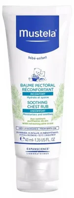 Immagine prodotto di Mustela Bébé Massaggio lenitivo per il petto 40 ml