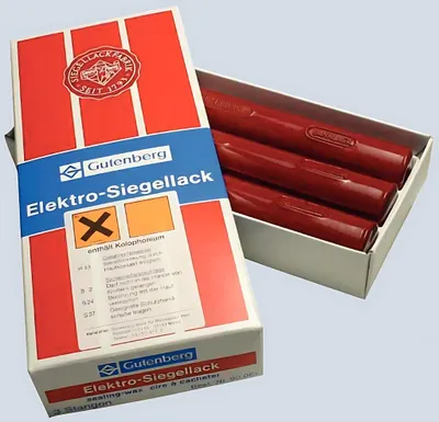 Produktbild von Gutenberg Siegellack für Elektro-Siegelstift - 3 Stangen, zinnoberrot