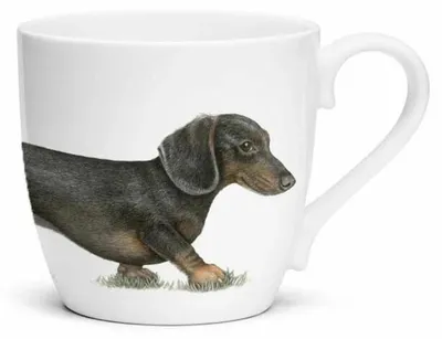 Image de Charlotte Nicolin Becher : Tasse, motif "Dackel", porcelaine fine, 415 ml, référence MU9496