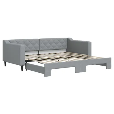 Immagine prodotto di vidaXL Divano letto estraibile Grigio chiaro 90x190 cm Tessuto