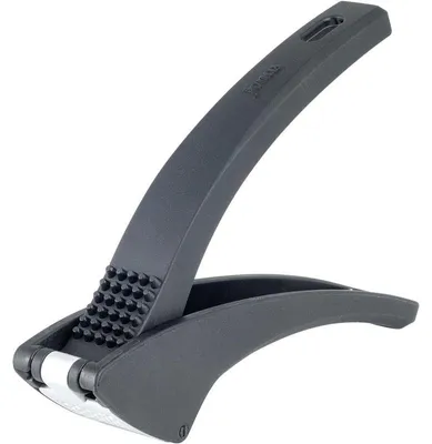 Produktbild von Professionelle Knoblauchpresse aus Zink, robust, spülmaschinengeeignet mit gebogenen Griffen