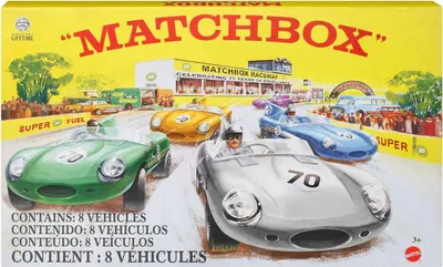 Produktbild von Mattel HPC03 - Matchbox - Collectors - Die-Cast-Fahrzeuge, 1:64, 8er Pack