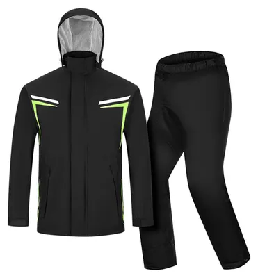 Productafbeelding van Solidchoice - Waterdichte Regenjas en Broek Set voor Buitenactiviteiten